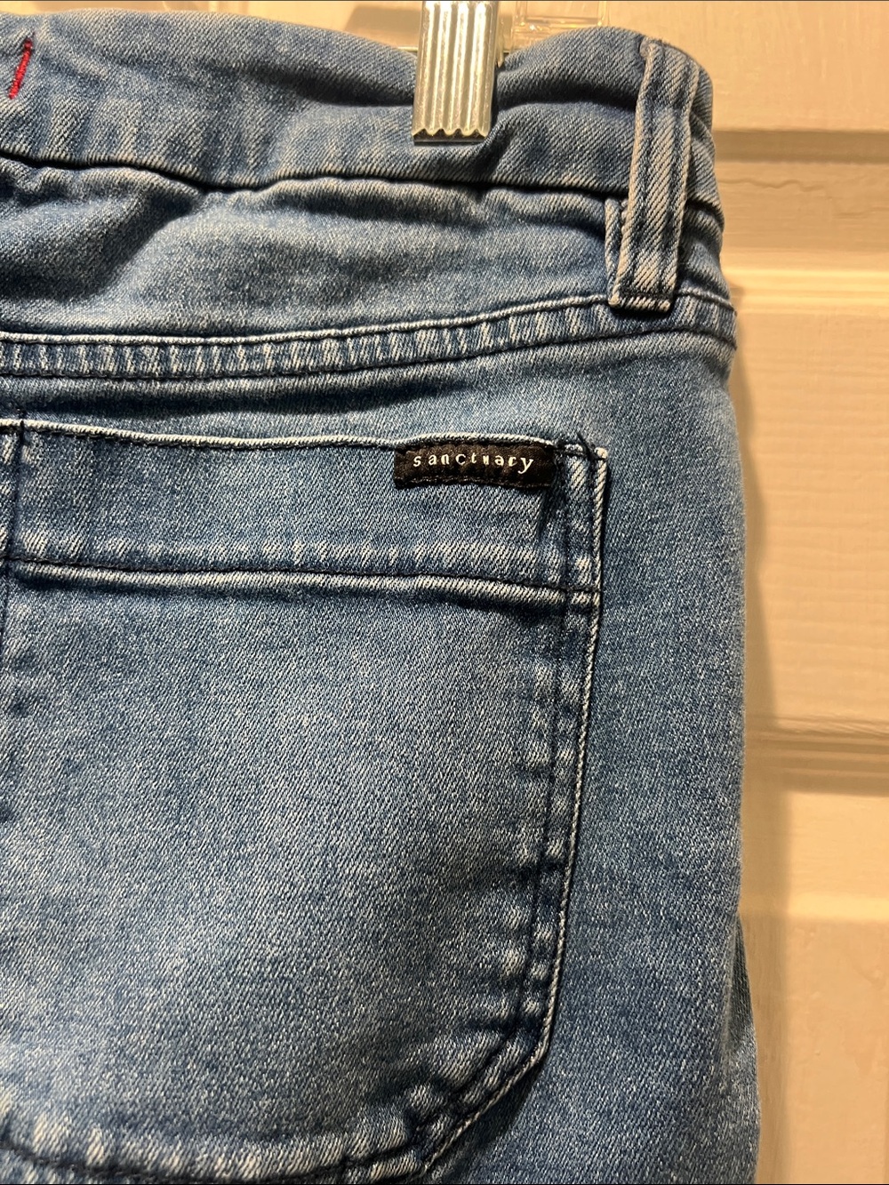 Sanctuary Mid-Rise Straight Crop Jeans in Medium Blue - Picture 9 of 11